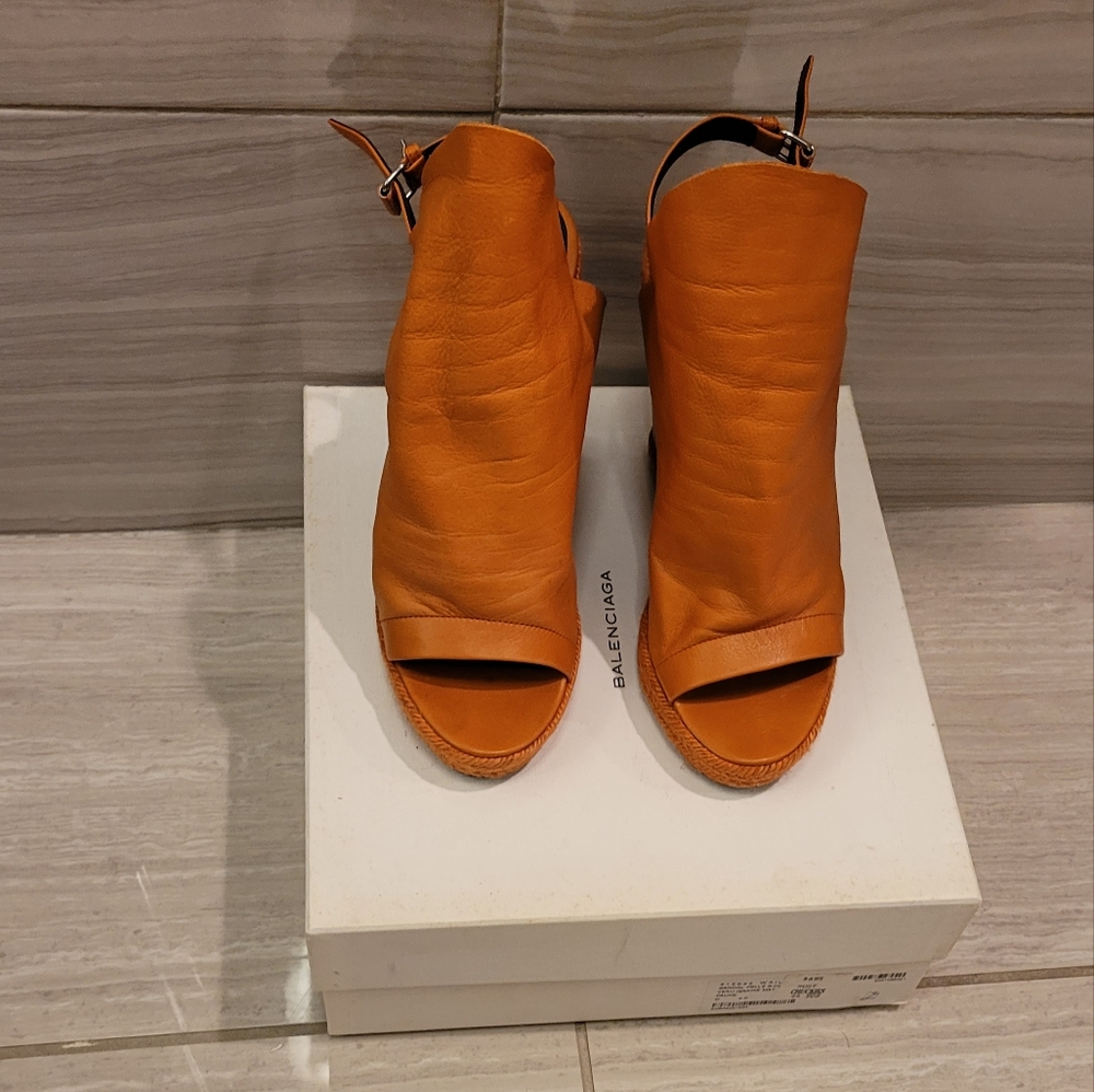 BALENCIAGA - Pellets S Cuoio Wedge